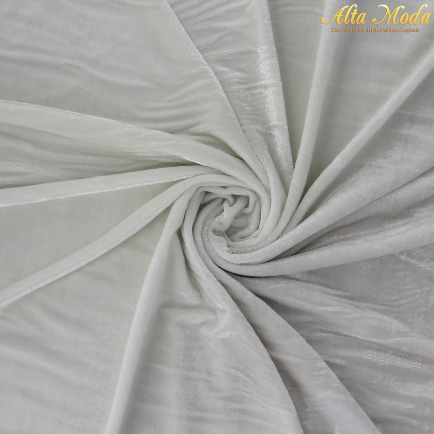 

Alta Moda Silk Velvet Beludru Putih (1M)