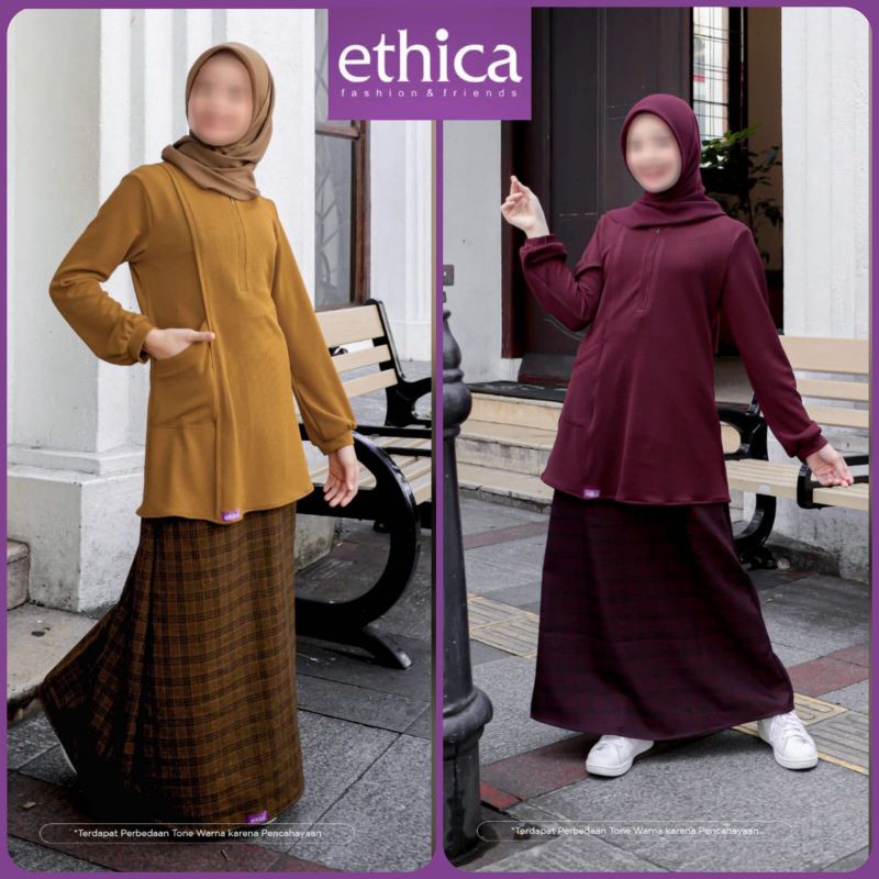 ETHICA// ETHICA KIYOMI 06 MAROON, MUSTARD / SETELAN ETHICA TERBARU