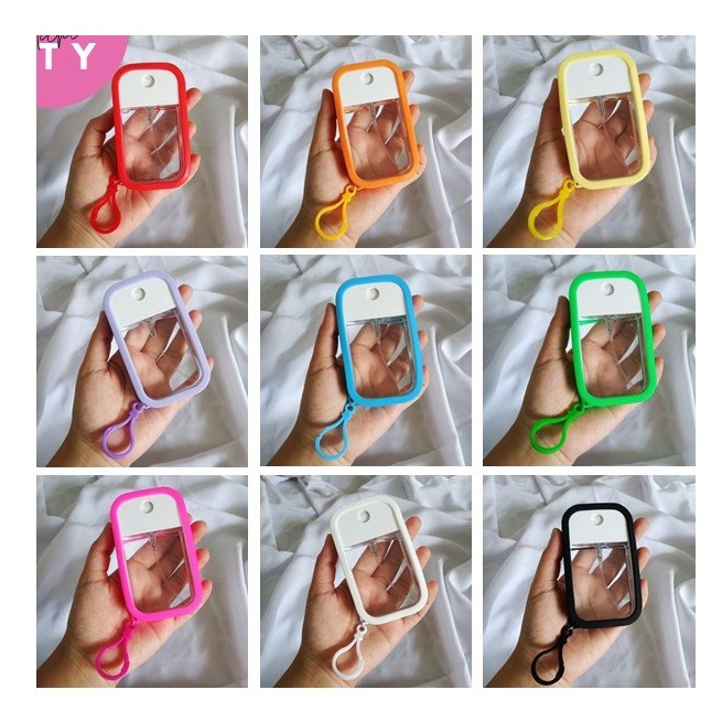 Hand Sanitizer Spray Gantung Pocket Card Sanitizer Kotak Gantung Viral - Merah