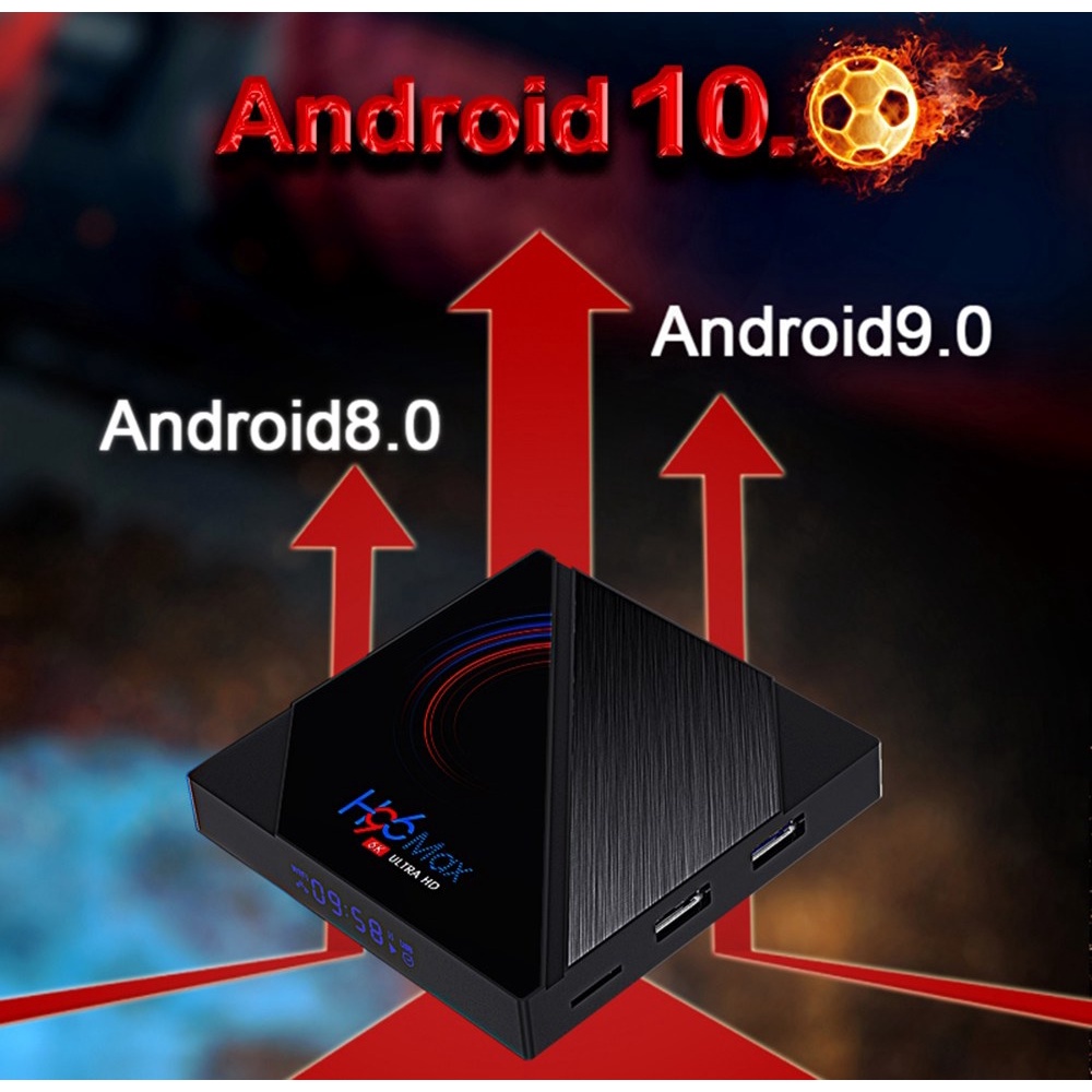 H96 MAX H616 - Android 10.0 Smart TV Box 6K UHD - Media Player Set Top Box