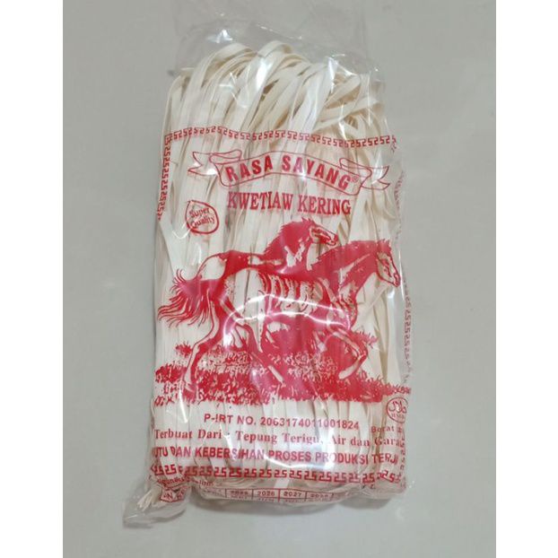 

Kwetiau kering /Mie ciam / kwetiau ciam / kwetiau kering 300g