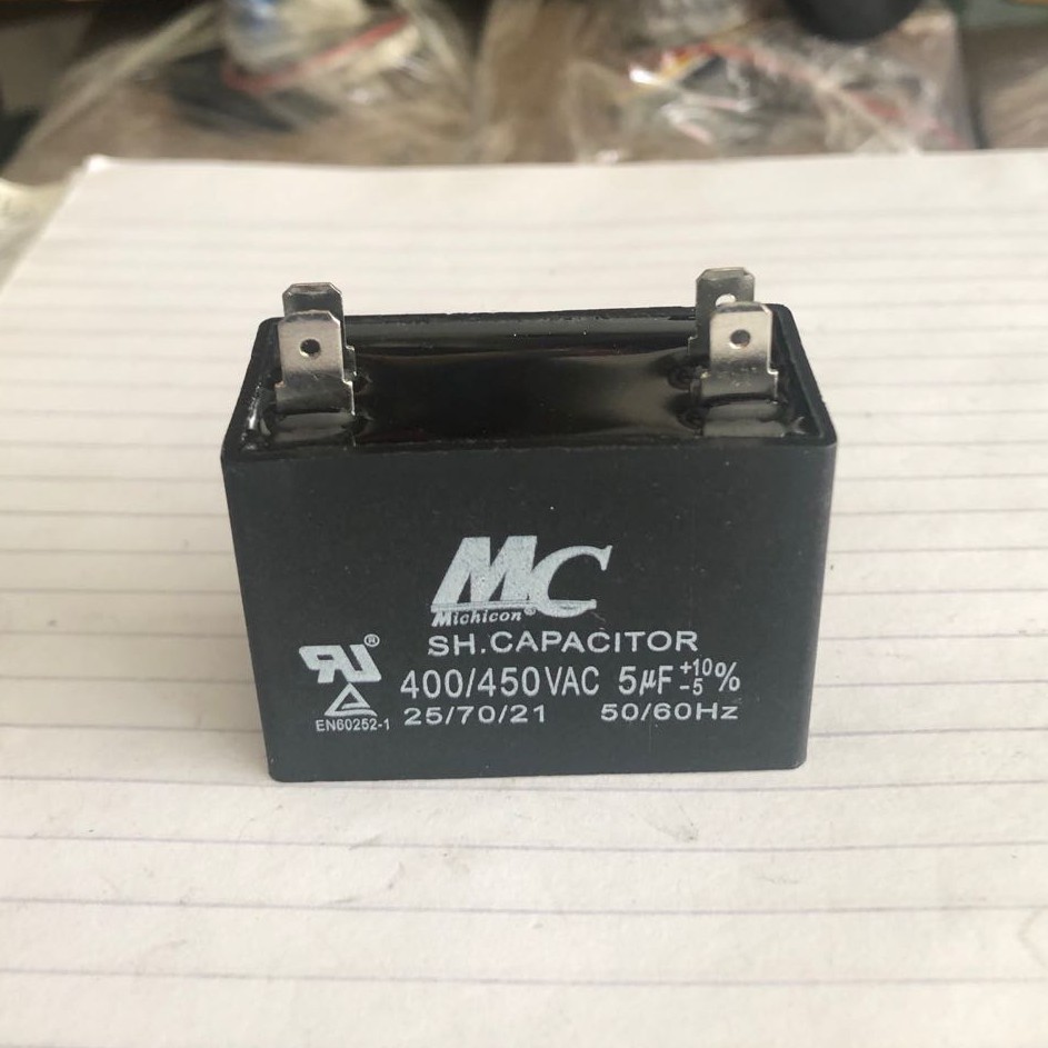 Kapasitor Fan Ac Capacitor Fan 5 Uf 5 Mikro Merk Mc 4 Kaki Shopee Indonesia