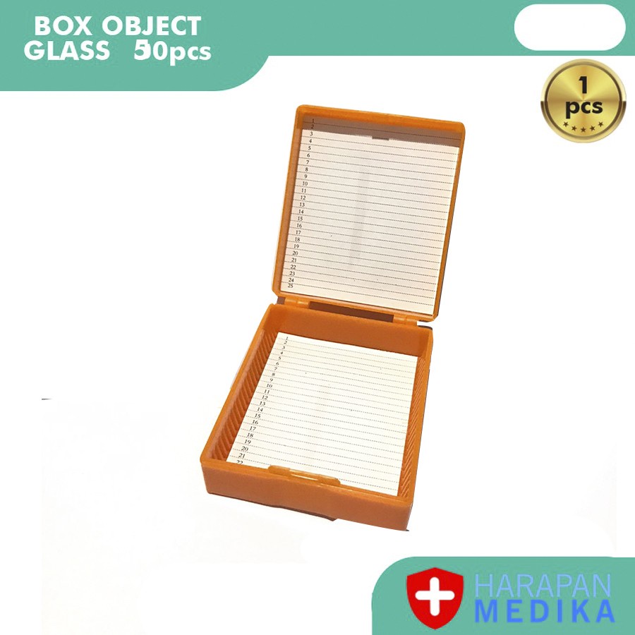 Slide Box / Kotak Preparat / Cover Object Glass isi 25