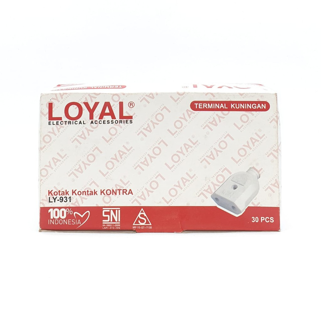 @30 Pcs (1 Kotak) Ly-931 / Ly-931W Loyal Premium Kontra Steker Gepeng Kuningan