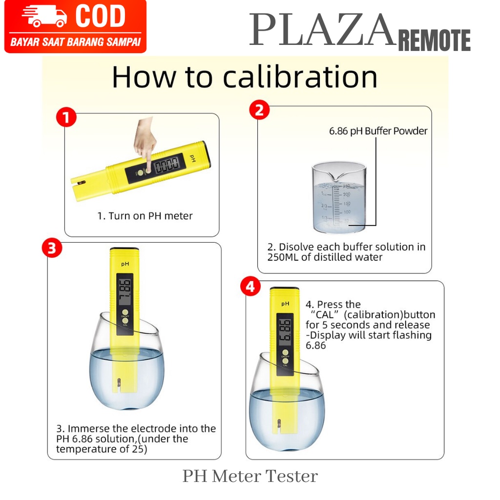 DIGITAL PH METER TESTER KUALITAS AIR MINUM AQUARIUM KOLAM PENGUKUR KEASAMAN