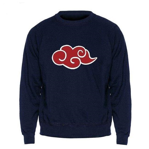 Sweater Crewneck AKATSUKI Anime NARUTO Jumper Pria Wanita Bahan Fleece Size S M L XL XXL XXXL