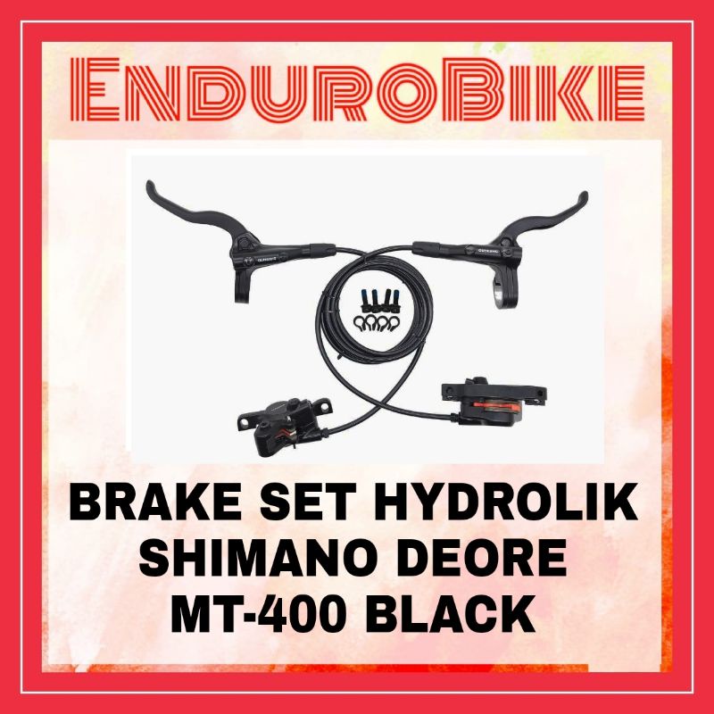 BRAKE SET HIDROLIK SHIMANO DEORE MT400 MT 400 DISC ENDUROBIKE