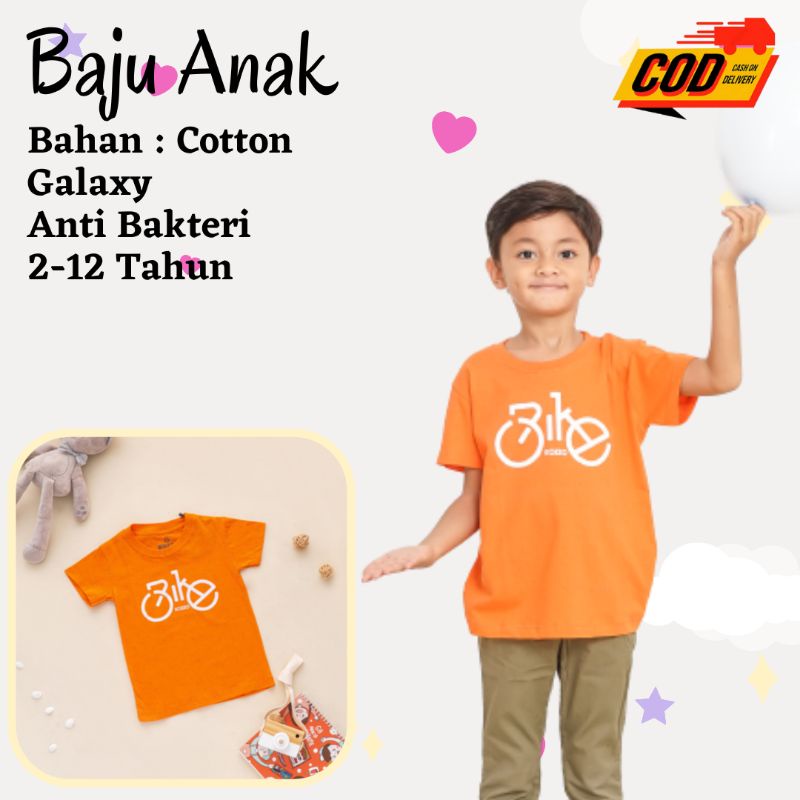 Kaos Anak Laki Baju anak Cowok Umur 8 Tahun