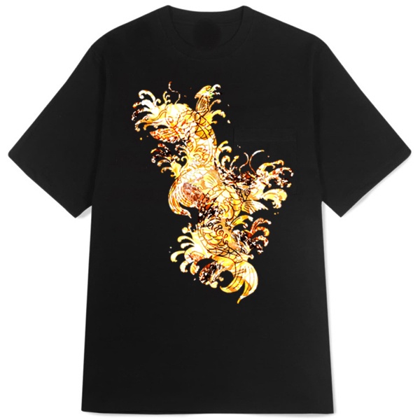 Kaos Golden Koi Fish Motif Ikan Koi Tshirt Unisex