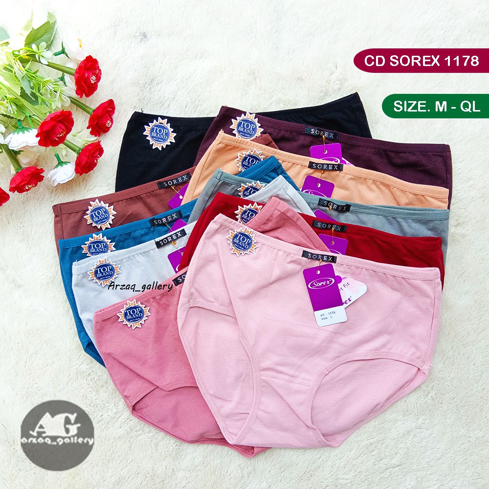 Grosir 6 pcs  CD Sorex 1178 | Celana dalam wanita sorex Comfort Fit| Cd Sorex Wanita | Celana Dalam Dewasa | Sorex