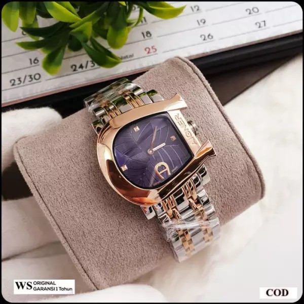 Jam Tangan Wanita Aigner Original Type : A1800 Baterai