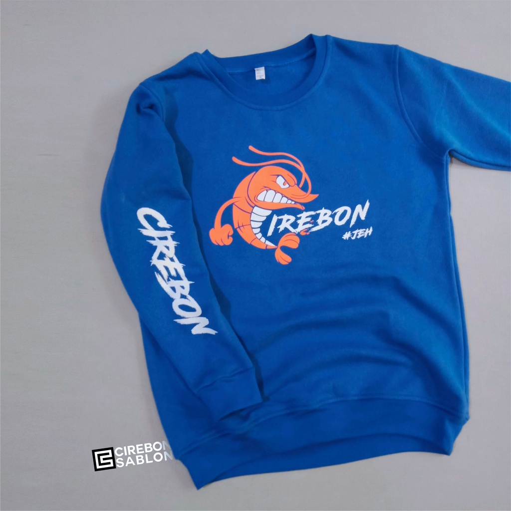 Crewneck Cirebon Jeh Kota Udang Sunan Gunung Jati Sweater Cirebon Kaos Cirebon Kaos Cirebon Original