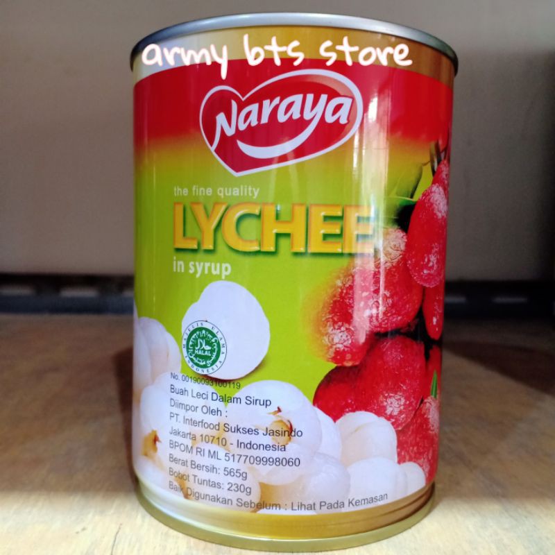 

naraya lychees kaleng 565 gram