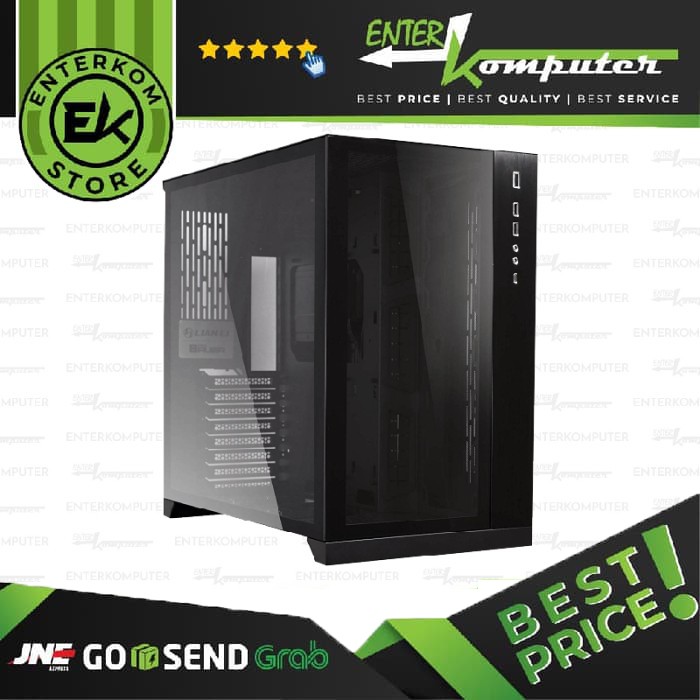 CASING LIAN LI PC-O11DX - DYNAMIC BLACK - TEMPERED GLASS FRONT &amp; LEFT