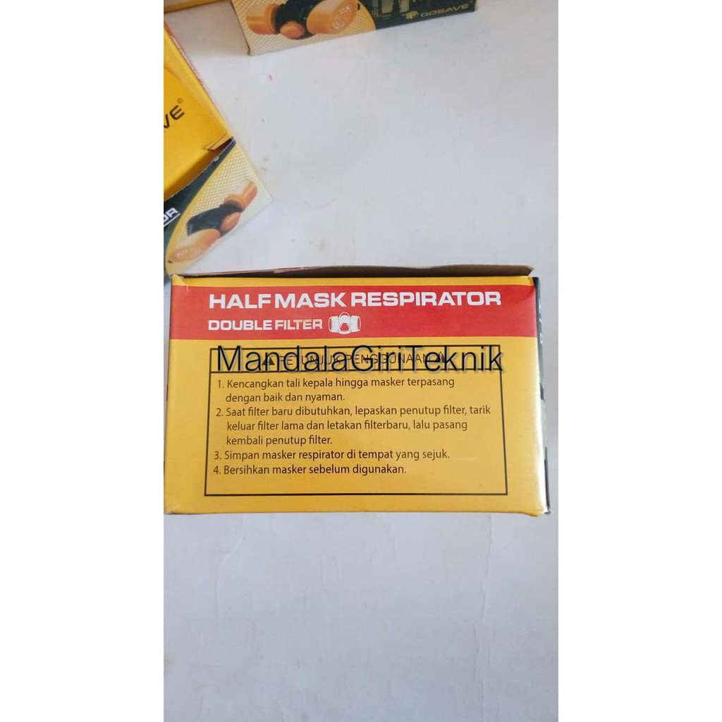 Masker Kepala Babi / Industri / Kimia Filter Double Filter Kode 15