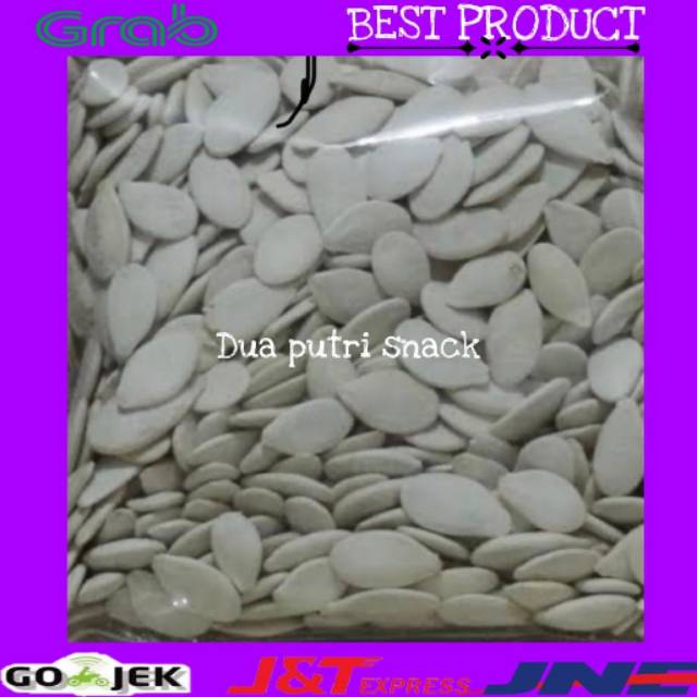 

Kwaci putih dengan berat 500gr