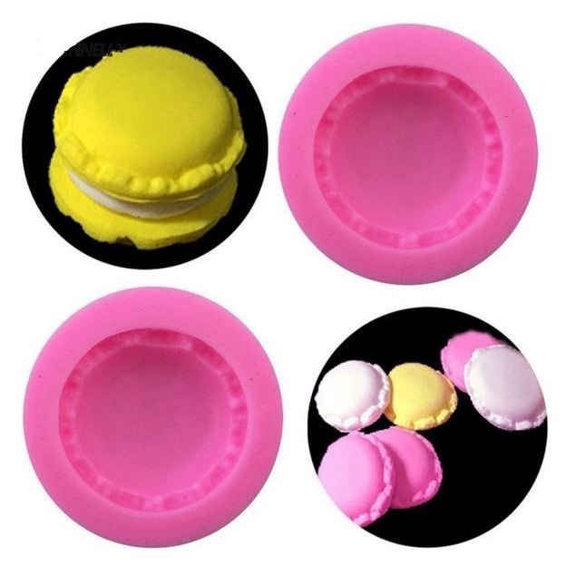 3D Silicon Mold Fondant Cake Decoration - Macaron