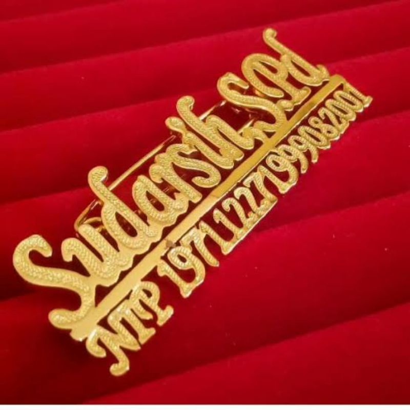 Bros nama Bros nama custom Bros nama lapis emas