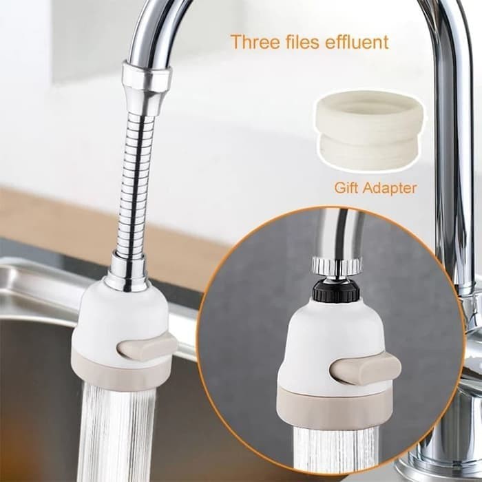 flexible faucet sprayer 360 rotasi Sambungan kran Penghemat Air