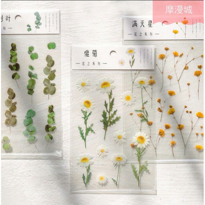 

FLOWERS STICKER TRANSPARAN DECO JOURNALING