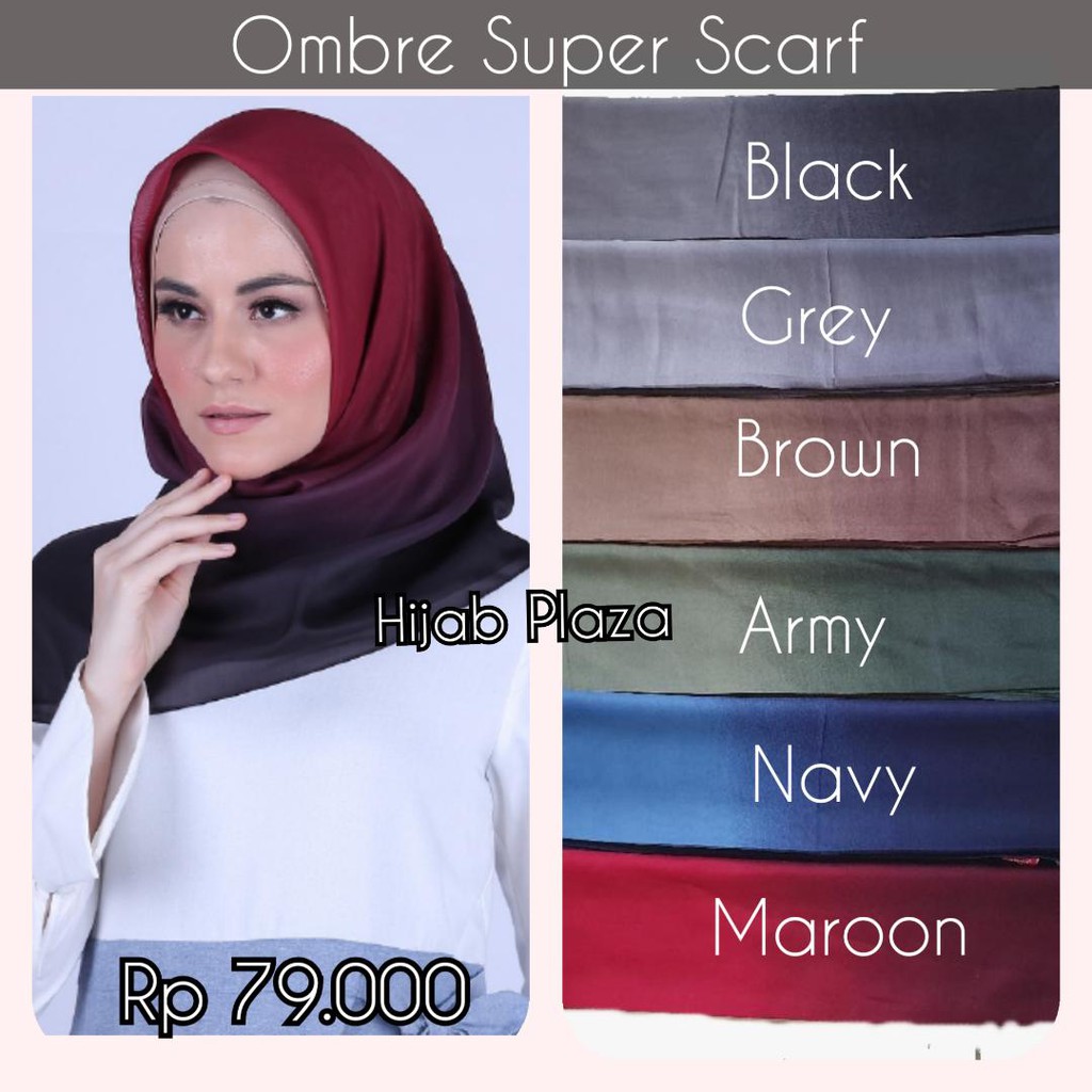 HIJAB SEGI EMPAT OMBRE ZOYA