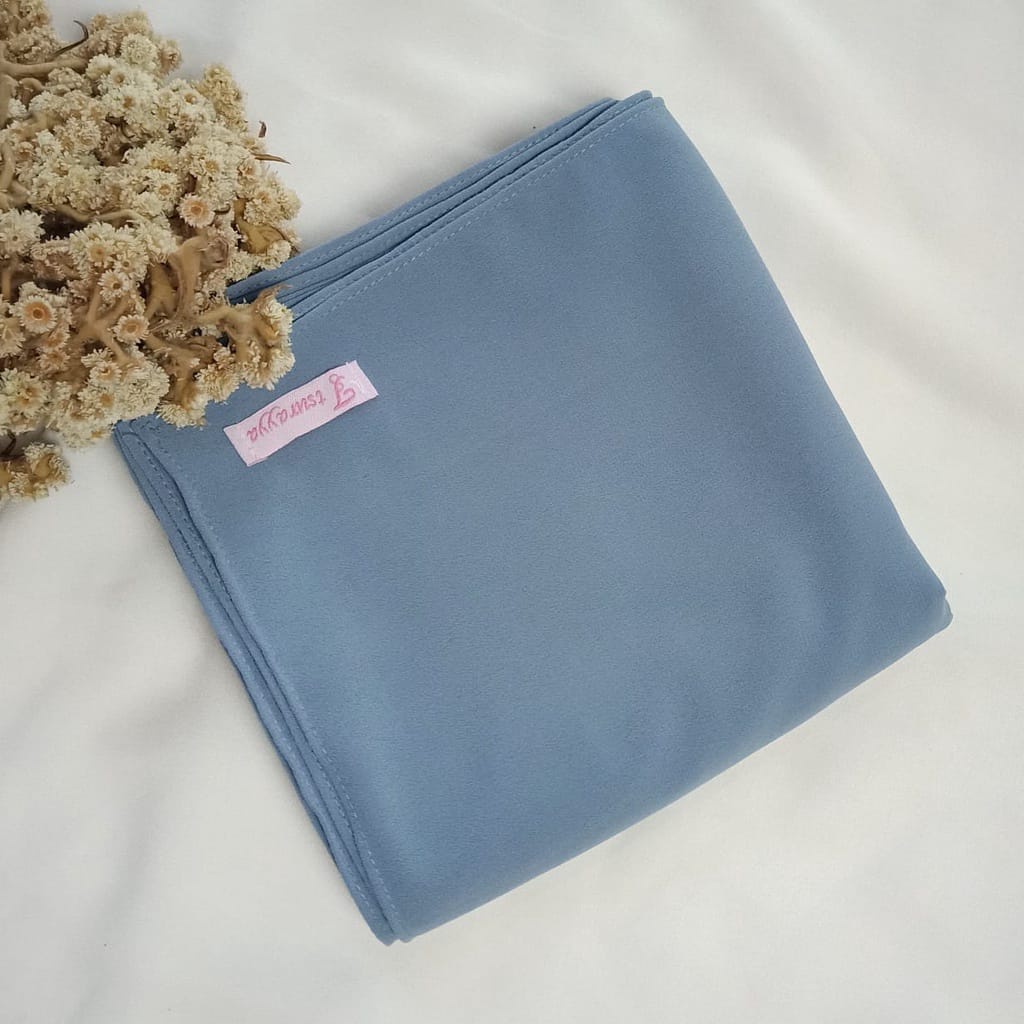 (PART 1) PASHMINA 200x100 SET CADAR/PASHMINA JUMBO CERUTI/PASMINA SYARI-skyblue