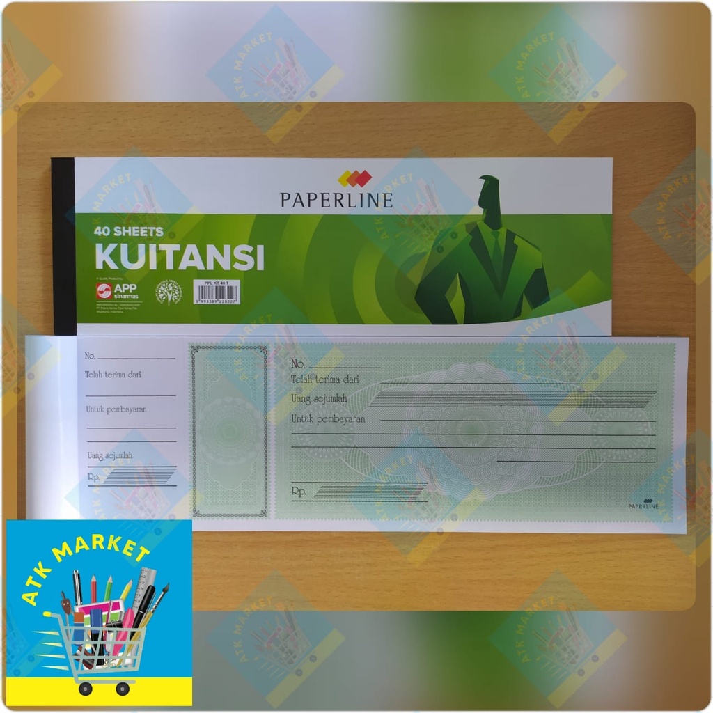 

Buku Kwitansi / Kuitansi PAPERLINE 40 lembar & 50lembar