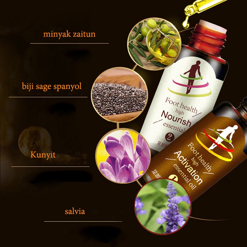 Minyak esensial pijat kaki untuk pria dan wanita remaja untuk meningkatkan elastisitas minyak esensial kaki canggih