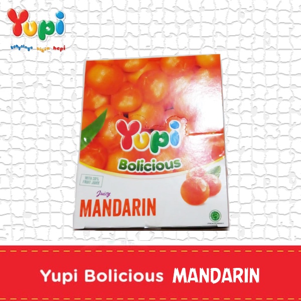 

Yupi Bolicious Rasa Jeruk Mandarin 1 Box