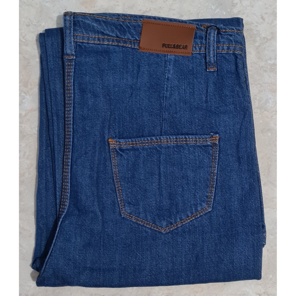 Jim's - Celana Jeans wanita Cullotes-Medium blue