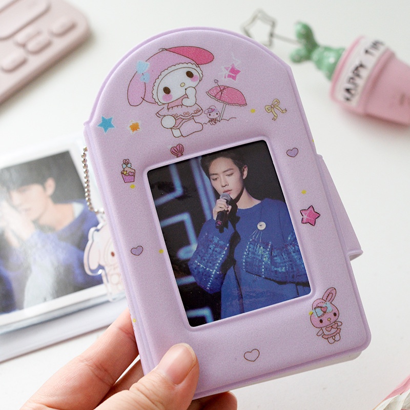 Kawaii Album Foto 3inch PVC Card Holder Mini Album Idol Buku Penyimpanan Photocard