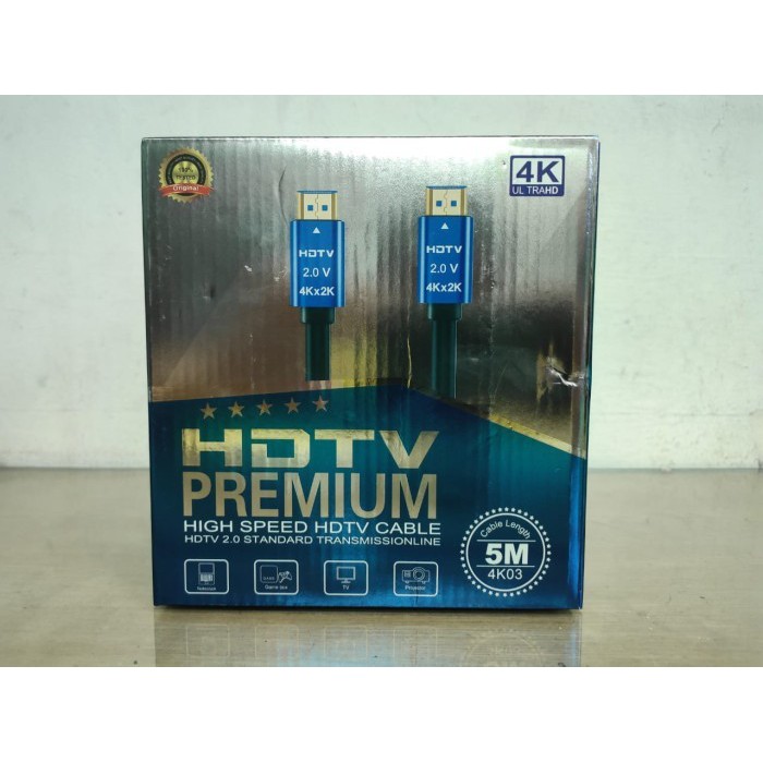 Kabel HDMI 2.0 Ultra Slim 4K High Speed Gold Plated 5 Meter