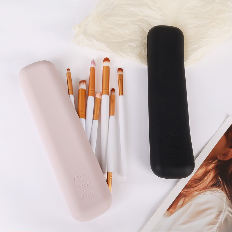 1 Pc Tas Penyimpanan Brush Makeup Bahan Silikon Tahan Air Untuk Travel