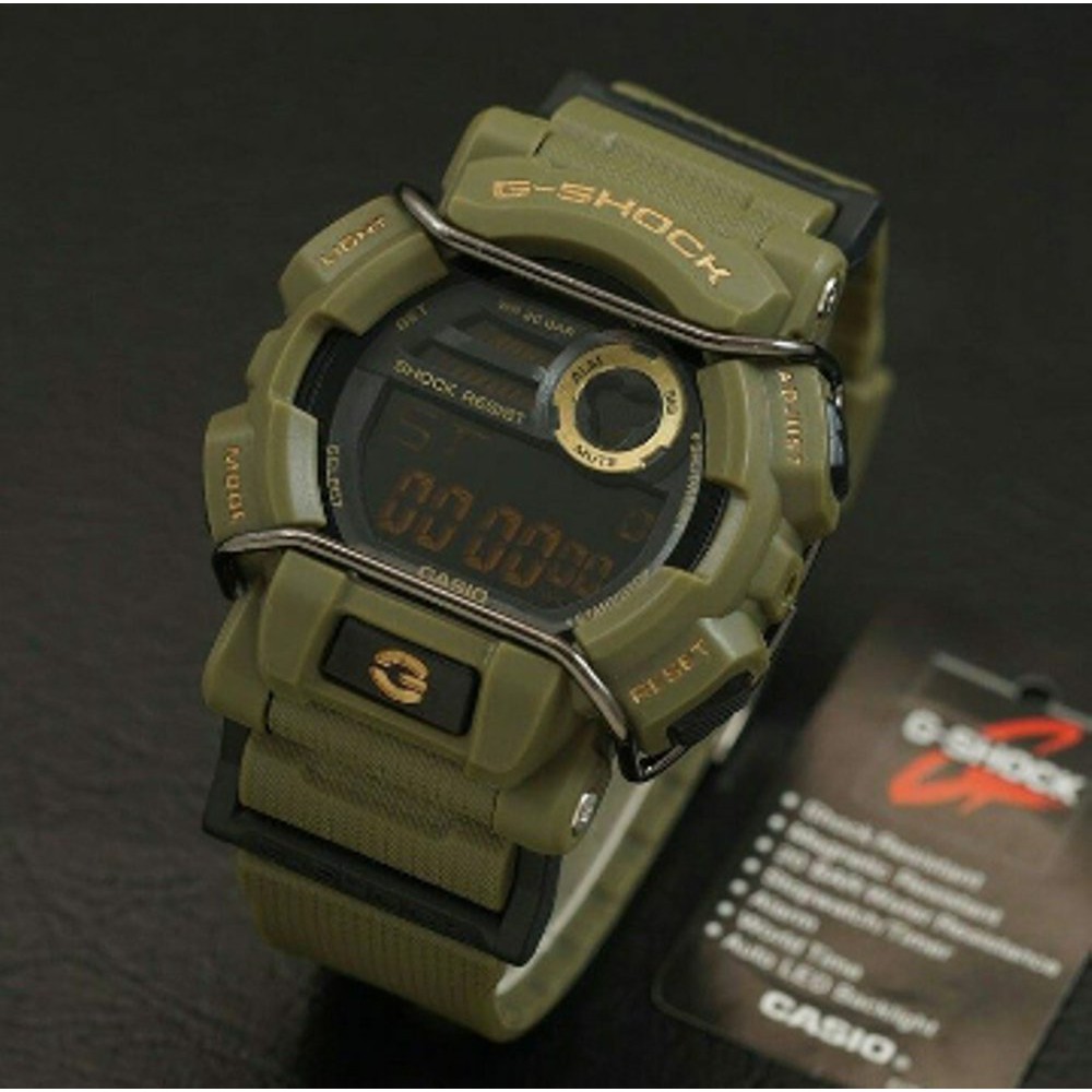 MURAH BANGET ANTI AIR CASIO G SHOCK GD 400 GSHOCK GD400 GREEN ARMY Diskon