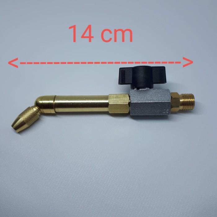 Nozzle Steam Bengkok 14Cm Keran Italy Alat Cuci Ac Mobil Motor