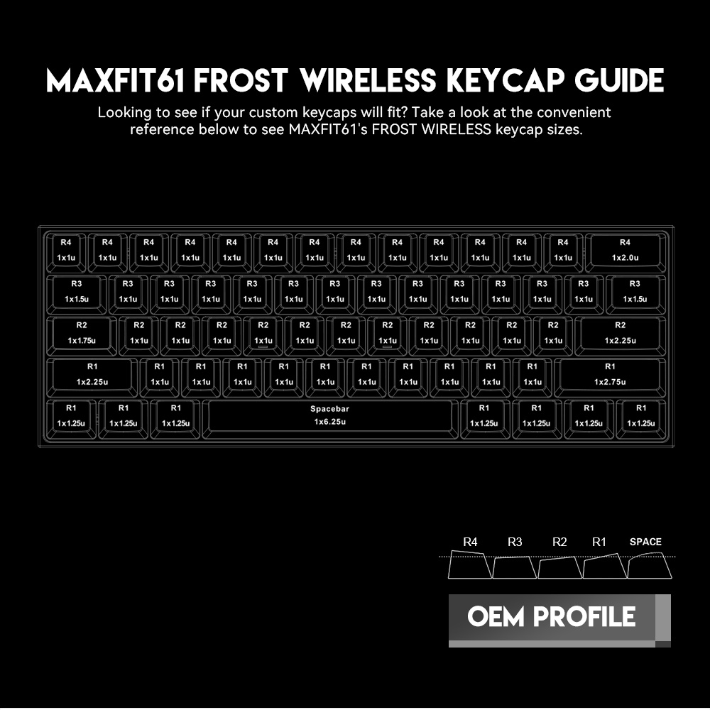 Keyboard Gaming Wireless Mechanical RGB Hotswap Fantech MAXFIT61 FROST Wireless MK857 FROST Wireless RGB Hotswapable Mechanical Gaming Keyboard