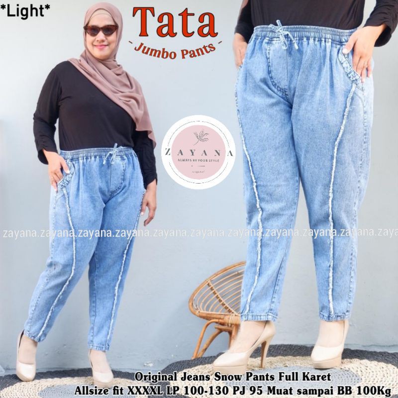 Celana wanita / celana jeans wanita / celana wanita jumbo / celana jeans wanita jumbo TATA PANTS