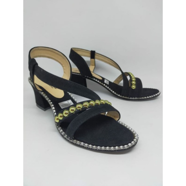 DIVISHOES HEEL Hak Tahu CANTIK PD346 (realpict geser) list mutiara imitasi