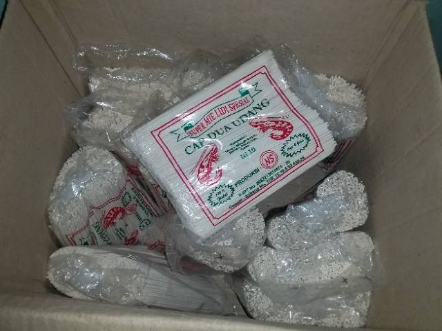 Lukchup_Oiyen (2 Bks) Mie Lidi Mentah/Mie Lidi Gepeng/Mie Lidi Kecil Cap 2 Udang