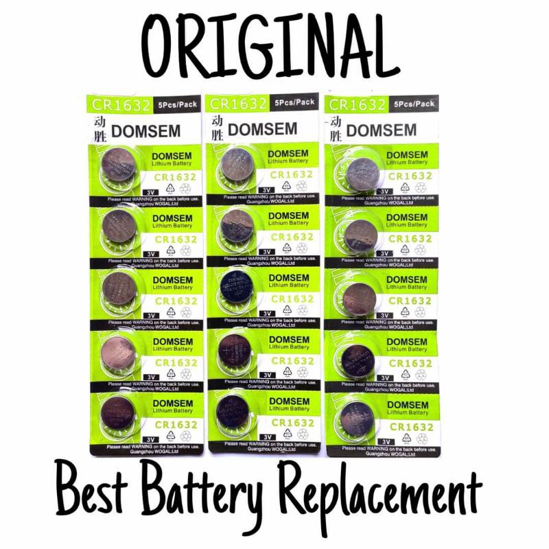 Original battery batrei CR 1632 CR-1632 CR1632 3V Hemat