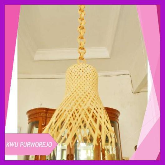 Kap Lampu Gantung hias-Cafe design-design cafe-kap lampu bambu-decor