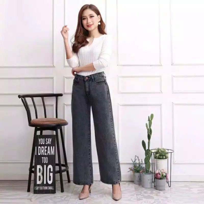 celana jeans panjang//kulot jeans warna