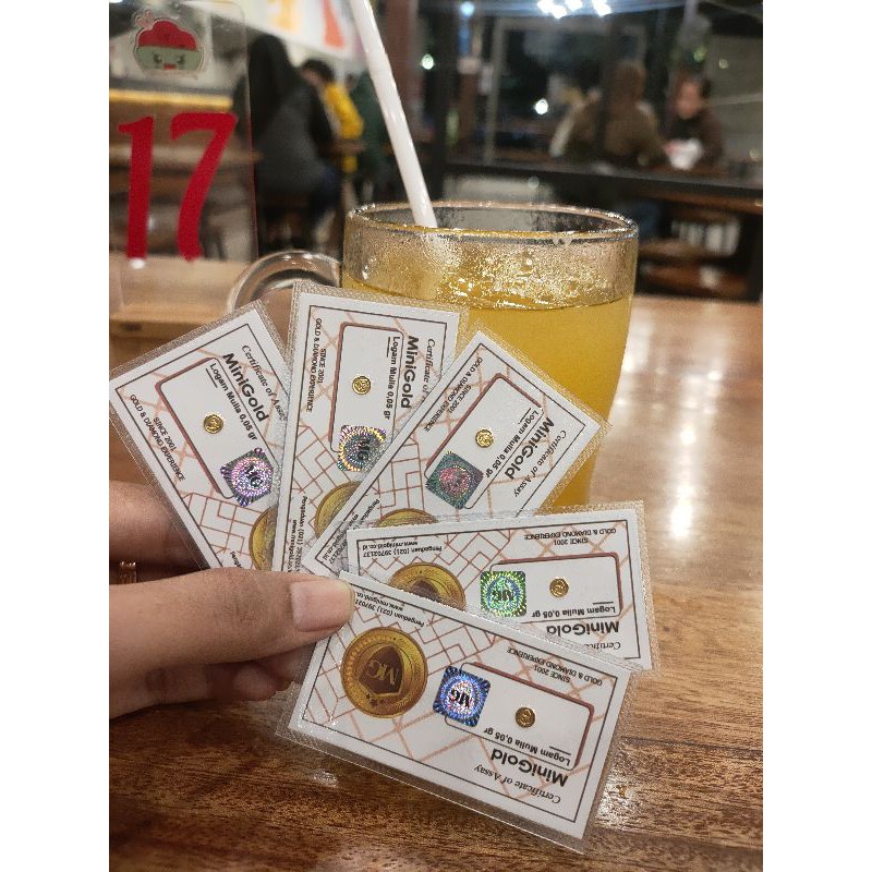 LOGAM MULIA MINI GOLD 0,05 GRAM 24 KARAT