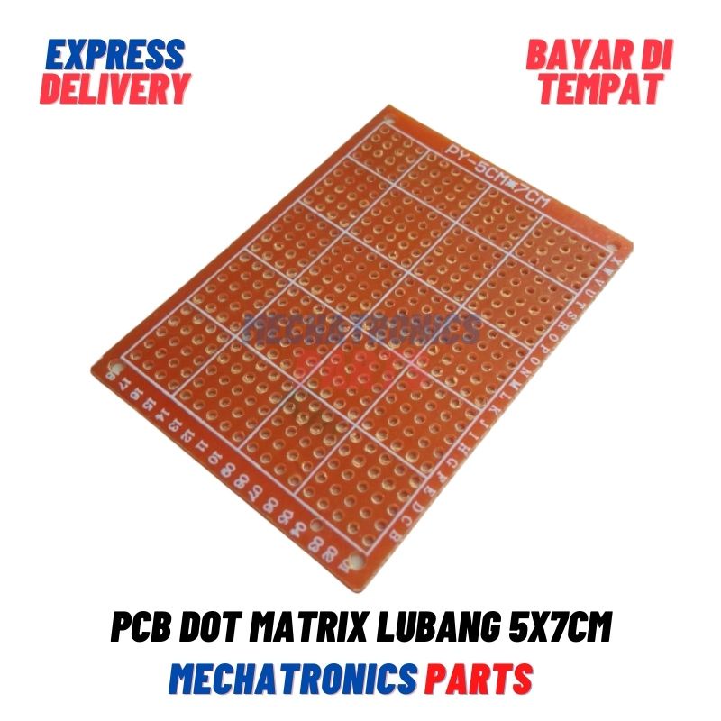 PCB DOT MATRIX LUBANG 5X7CM