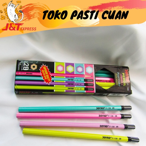 

PENSIL JOYKO 2B P-108 UNTUK UJIAN SEKOLAH BISA WARNA PASTEL PER 1 PCS RANDOMATK FANCY LUCU IMUT