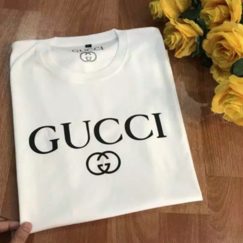 KAOS BAJU TSHIRT FASHION BRANDED MURAH PRIA WANITA GUCCI SIMPLE