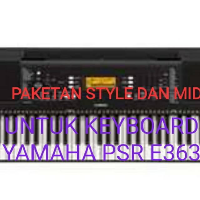 Paketan style MIDI keyboard Yamaha psr e