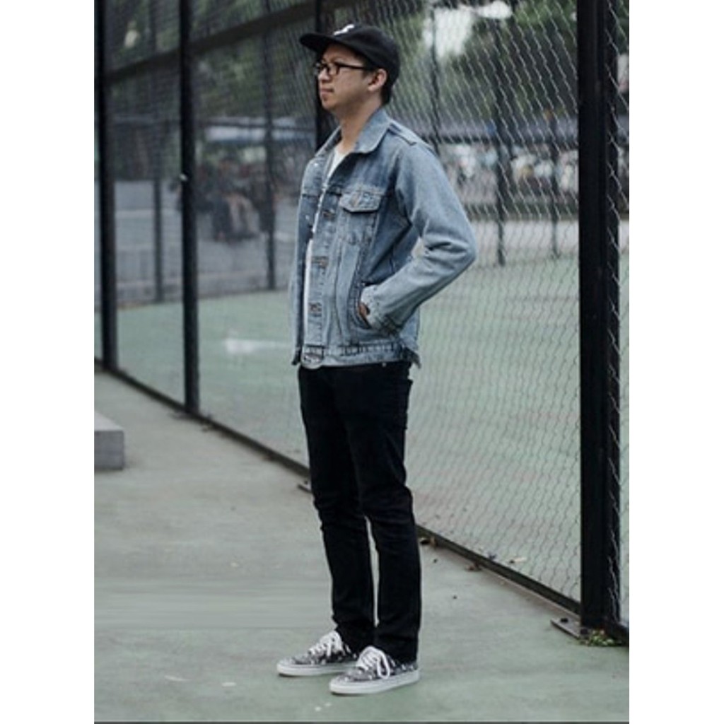 TERKEREN JAKET JEANS PRIA JAKET JEANS ABU JAKET JEANS BAHAN LEVIS SENWOS Jaket Kekinian