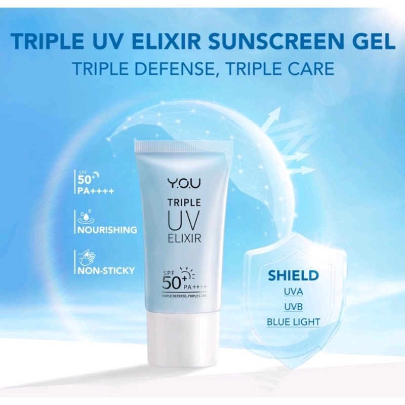 YOU SUNCREEN TONE UP UV ELIXER || YOU TRIPLE UV ELIXER