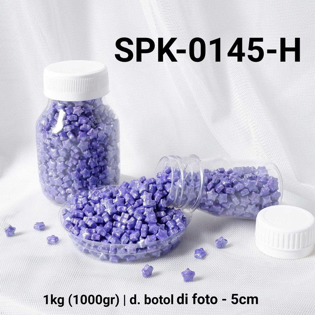 

SPK-0145-H Sprinkles sprinkle sprinkel 1kg 1 kg kilo bintang star ungu yamama baking grosir murah sprinkles cake dekorasi mutiara trimit decoration story sprinklestory sprinklesstory sprinkle story yamama baking